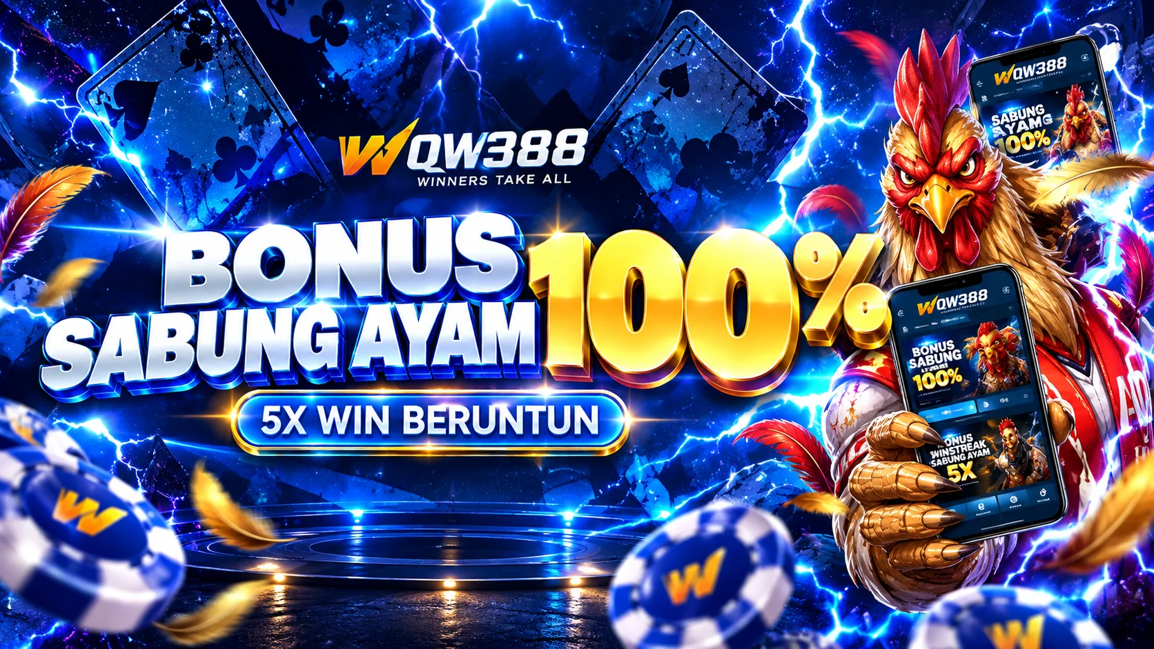 Bonus Sabung Ayam 100% 5x Win Beruntun WOW388